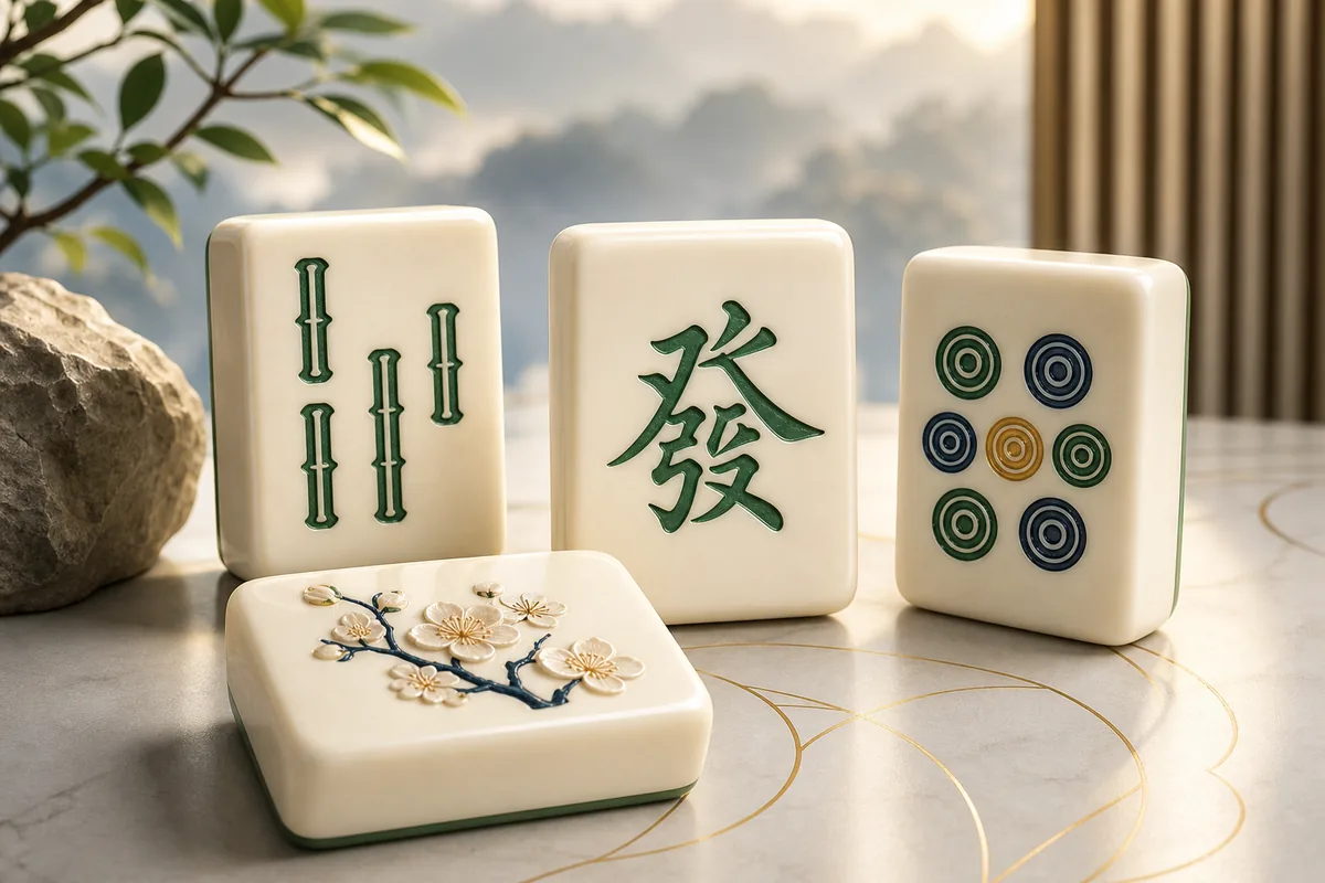mahjong solitaire large tiles with crisp symbols and strong contrast